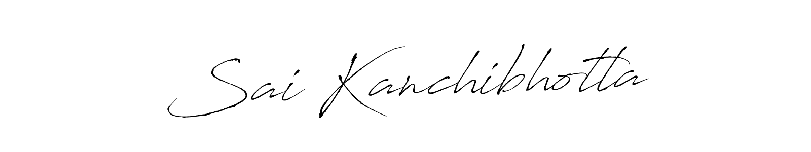 The best way (Antro_Vectra) to make a short signature is to pick only two or three words in your name. The name Sai Kanchibhotla include a total of six letters. For converting this name. Sai Kanchibhotla signature style 6 images and pictures png