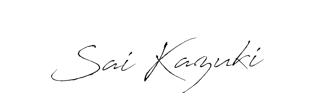 Create a beautiful signature design for name Sai Kazuki. With this signature (Antro_Vectra) fonts, you can make a handwritten signature for free. Sai Kazuki signature style 6 images and pictures png