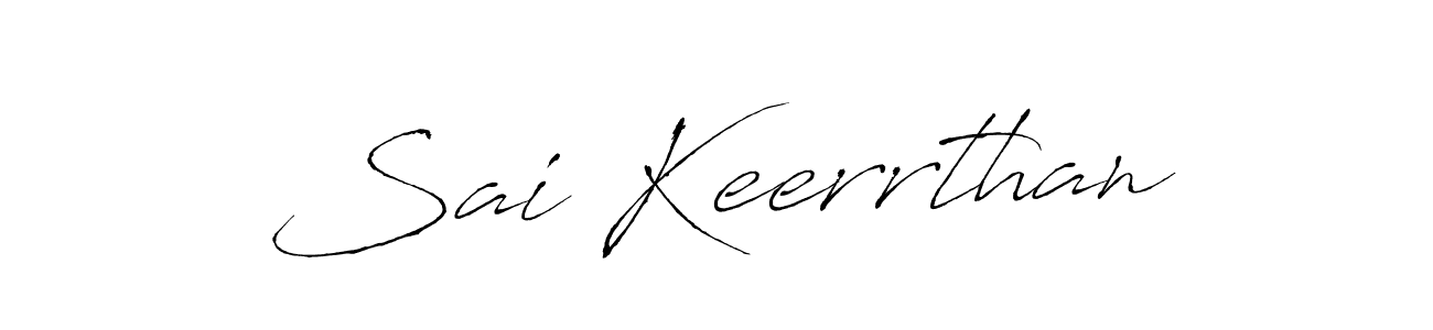 Design your own signature with our free online signature maker. With this signature software, you can create a handwritten (Antro_Vectra) signature for name Sai Keerrthan. Sai Keerrthan signature style 6 images and pictures png