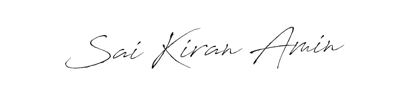Sai Kiran Amin stylish signature style. Best Handwritten Sign (Antro_Vectra) for my name. Handwritten Signature Collection Ideas for my name Sai Kiran Amin. Sai Kiran Amin signature style 6 images and pictures png