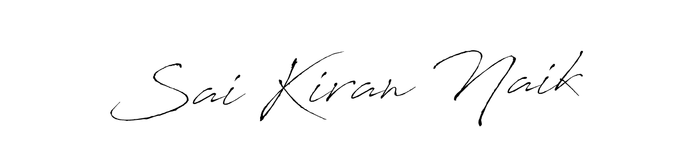 Create a beautiful signature design for name Sai Kiran Naik. With this signature (Antro_Vectra) fonts, you can make a handwritten signature for free. Sai Kiran Naik signature style 6 images and pictures png