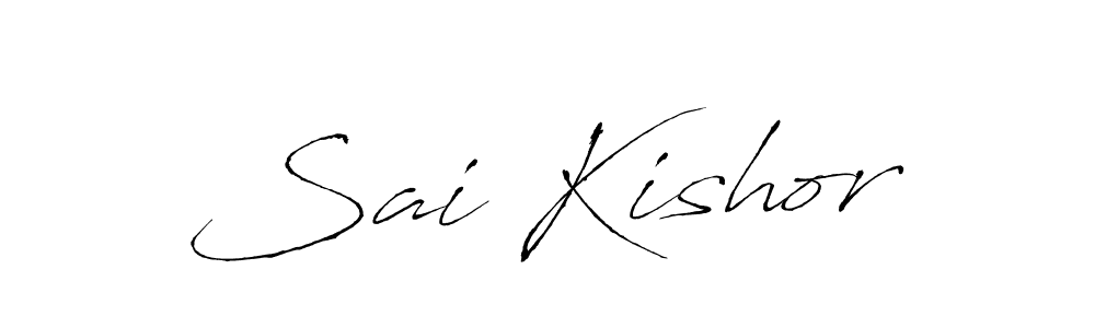 Similarly Antro_Vectra is the best handwritten signature design. Signature creator online .You can use it as an online autograph creator for name Sai Kishor. Sai Kishor signature style 6 images and pictures png