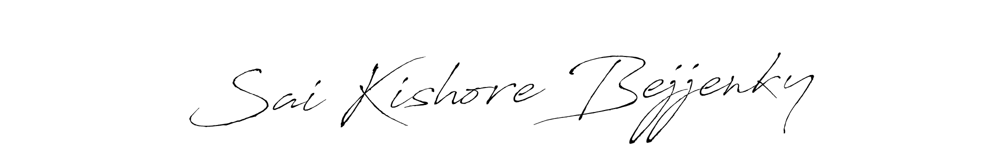 You should practise on your own different ways (Antro_Vectra) to write your name (Sai Kishore Bejjenky) in signature. don't let someone else do it for you. Sai Kishore Bejjenky signature style 6 images and pictures png