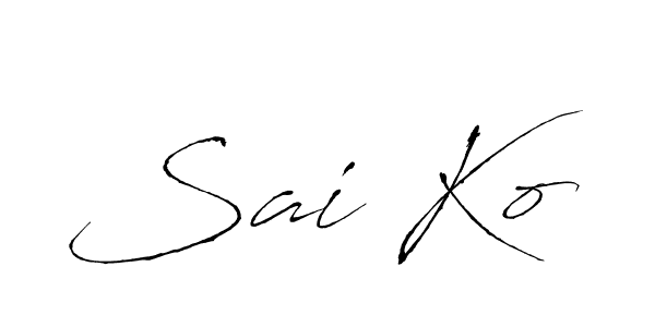 Similarly Antro_Vectra is the best handwritten signature design. Signature creator online .You can use it as an online autograph creator for name Sai Ko. Sai Ko signature style 6 images and pictures png