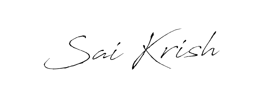 It looks lik you need a new signature style for name Sai Krish. Design unique handwritten (Antro_Vectra) signature with our free signature maker in just a few clicks. Sai Krish signature style 6 images and pictures png