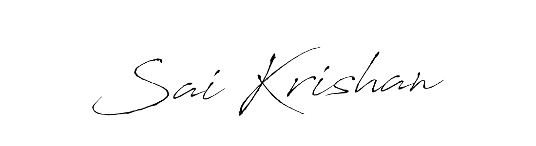 How to make Sai Krishan signature? Antro_Vectra is a professional autograph style. Create handwritten signature for Sai Krishan name. Sai Krishan signature style 6 images and pictures png