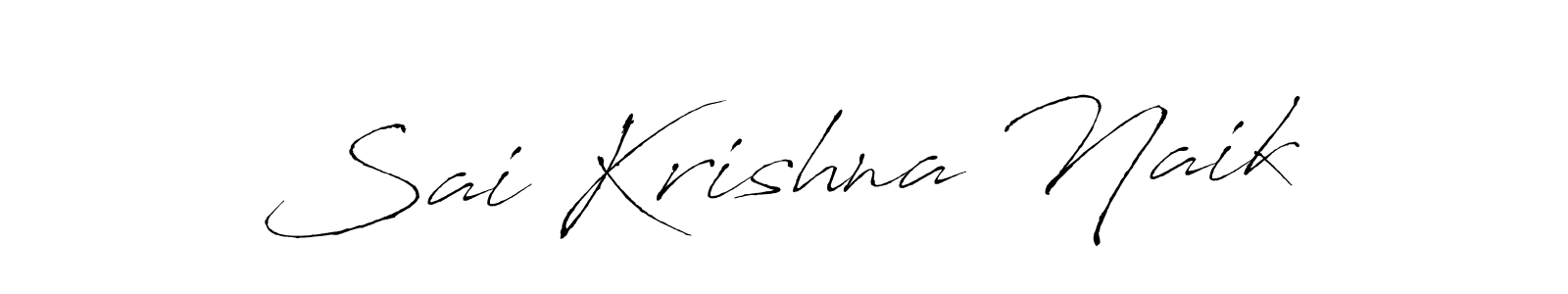 Make a beautiful signature design for name Sai Krishna Naik. With this signature (Antro_Vectra) style, you can create a handwritten signature for free. Sai Krishna Naik signature style 6 images and pictures png