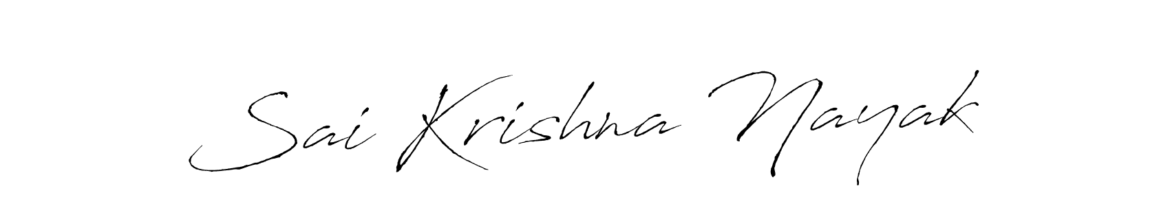 Design your own signature with our free online signature maker. With this signature software, you can create a handwritten (Antro_Vectra) signature for name Sai Krishna Nayak. Sai Krishna Nayak signature style 6 images and pictures png