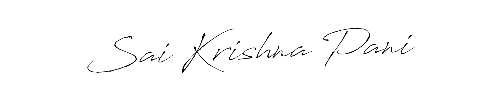Create a beautiful signature design for name Sai Krishna Pani. With this signature (Antro_Vectra) fonts, you can make a handwritten signature for free. Sai Krishna Pani signature style 6 images and pictures png
