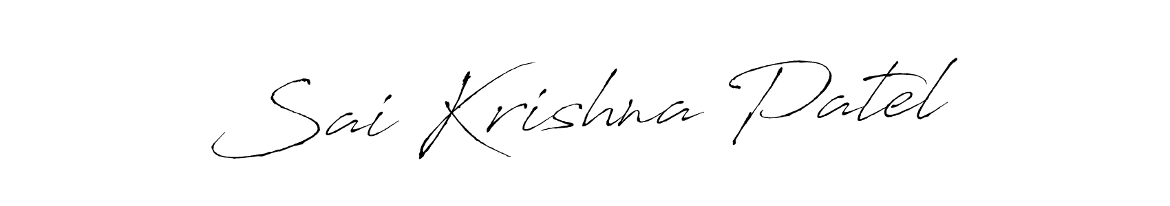 Antro_Vectra is a professional signature style that is perfect for those who want to add a touch of class to their signature. It is also a great choice for those who want to make their signature more unique. Get Sai Krishna Patel name to fancy signature for free. Sai Krishna Patel signature style 6 images and pictures png