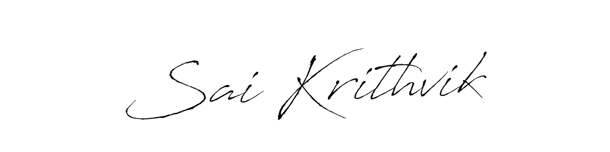 You should practise on your own different ways (Antro_Vectra) to write your name (Sai Krithvik) in signature. don't let someone else do it for you. Sai Krithvik signature style 6 images and pictures png