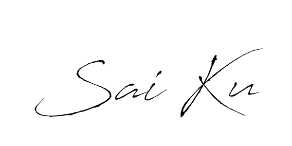 How to make Sai Ku name signature. Use Antro_Vectra style for creating short signs online. This is the latest handwritten sign. Sai Ku signature style 6 images and pictures png