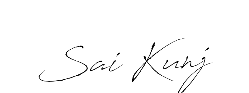 Use a signature maker to create a handwritten signature online. With this signature software, you can design (Antro_Vectra) your own signature for name Sai Kunj. Sai Kunj signature style 6 images and pictures png
