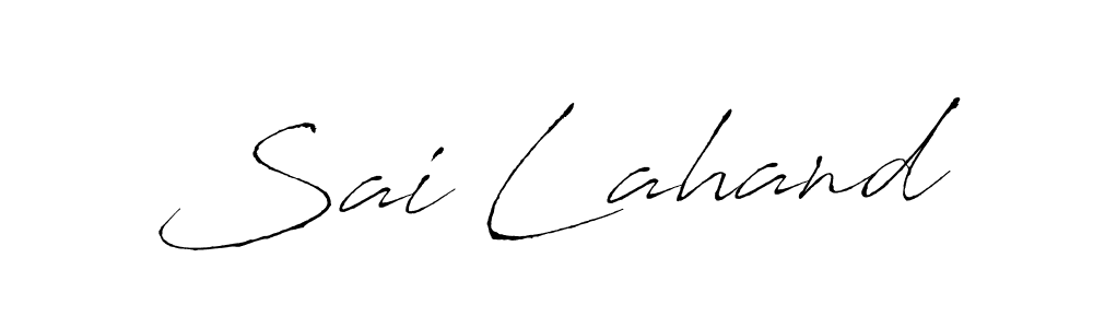 It looks lik you need a new signature style for name Sai Lahand. Design unique handwritten (Antro_Vectra) signature with our free signature maker in just a few clicks. Sai Lahand signature style 6 images and pictures png