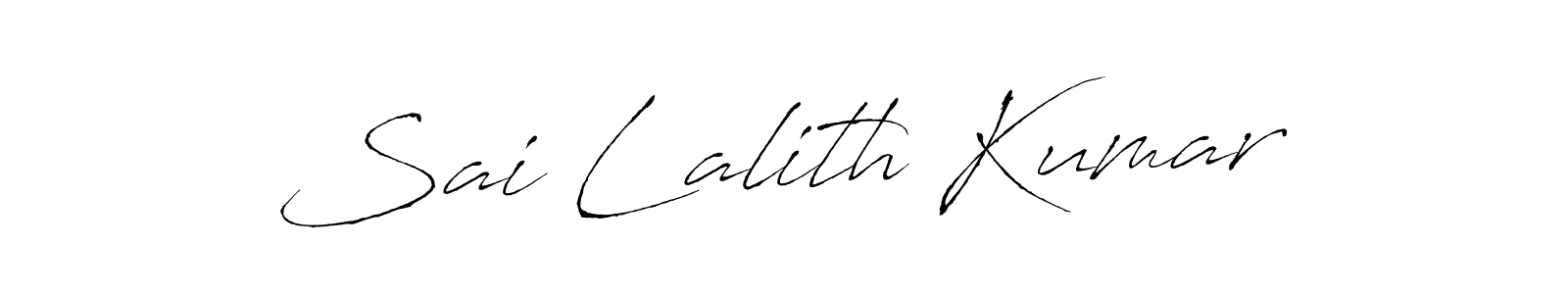 Make a beautiful signature design for name Sai Lalith Kumar. With this signature (Antro_Vectra) style, you can create a handwritten signature for free. Sai Lalith Kumar signature style 6 images and pictures png