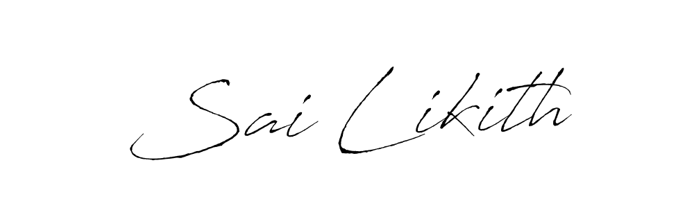 Make a beautiful signature design for name Sai Likith. With this signature (Antro_Vectra) style, you can create a handwritten signature for free. Sai Likith signature style 6 images and pictures png