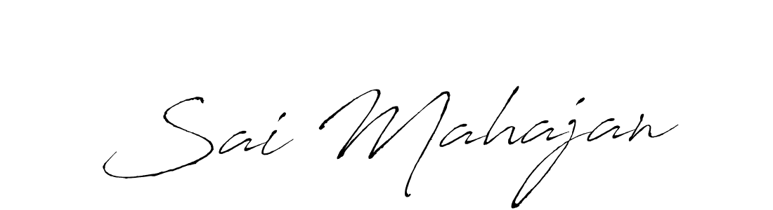 Use a signature maker to create a handwritten signature online. With this signature software, you can design (Antro_Vectra) your own signature for name Sai Mahajan. Sai Mahajan signature style 6 images and pictures png