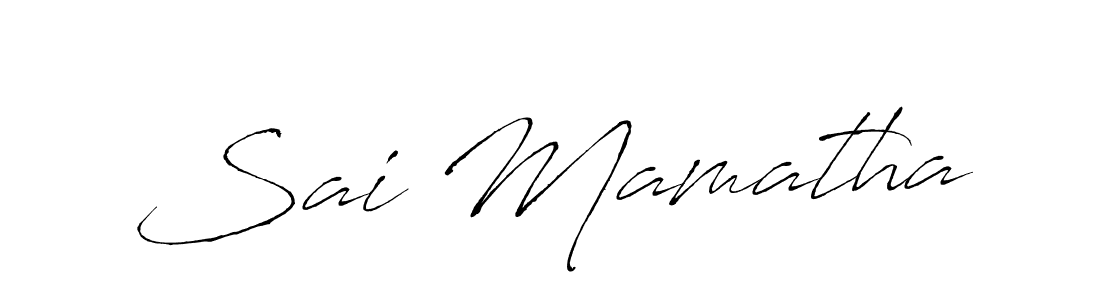 Also You can easily find your signature by using the search form. We will create Sai Mamatha name handwritten signature images for you free of cost using Antro_Vectra sign style. Sai Mamatha signature style 6 images and pictures png