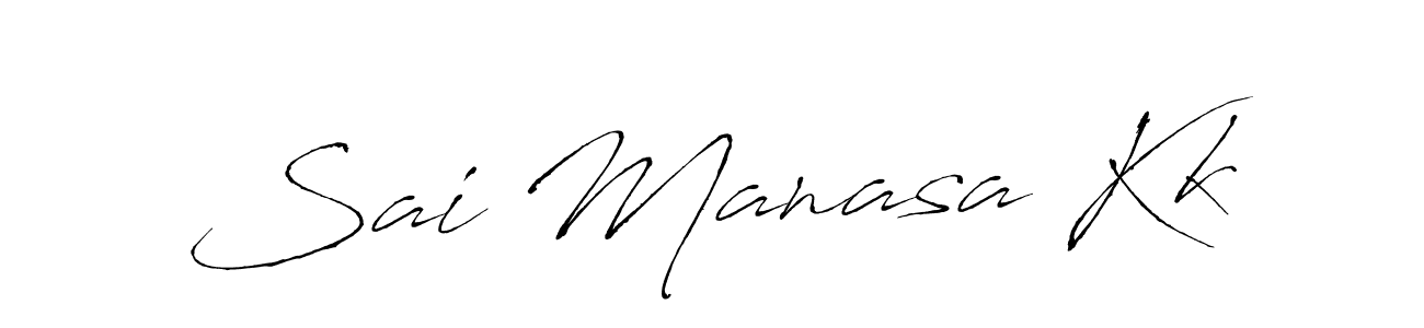 Similarly Antro_Vectra is the best handwritten signature design. Signature creator online .You can use it as an online autograph creator for name Sai Manasa Kk. Sai Manasa Kk signature style 6 images and pictures png