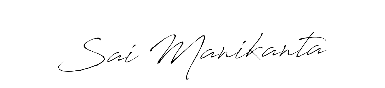 How to make Sai Manikanta name signature. Use Antro_Vectra style for creating short signs online. This is the latest handwritten sign. Sai Manikanta signature style 6 images and pictures png