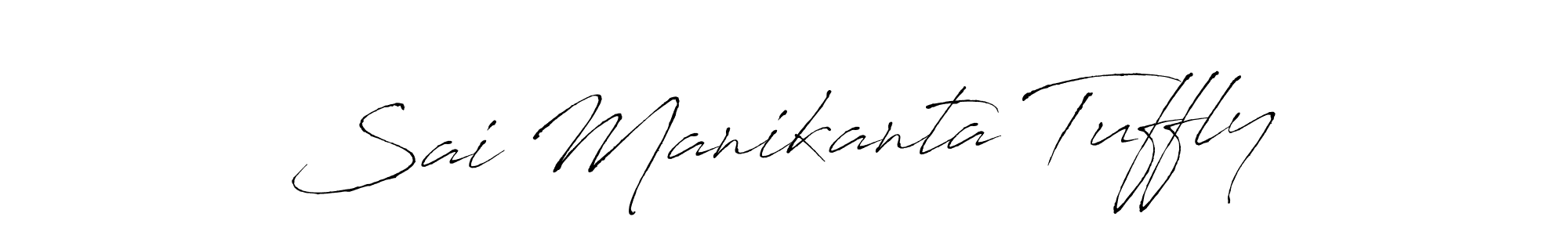 It looks lik you need a new signature style for name Sai Manikanta Tuffly. Design unique handwritten (Antro_Vectra) signature with our free signature maker in just a few clicks. Sai Manikanta Tuffly signature style 6 images and pictures png