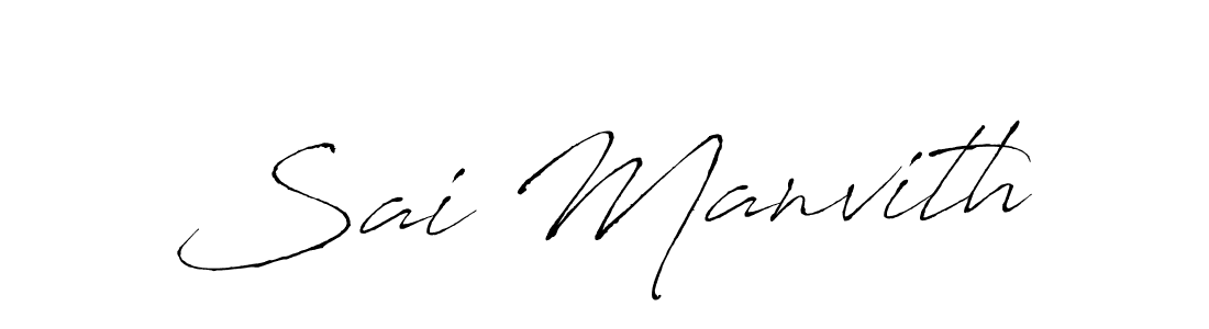 How to make Sai Manvith signature? Antro_Vectra is a professional autograph style. Create handwritten signature for Sai Manvith name. Sai Manvith signature style 6 images and pictures png