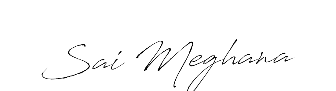 Design your own signature with our free online signature maker. With this signature software, you can create a handwritten (Antro_Vectra) signature for name Sai Meghana. Sai Meghana signature style 6 images and pictures png