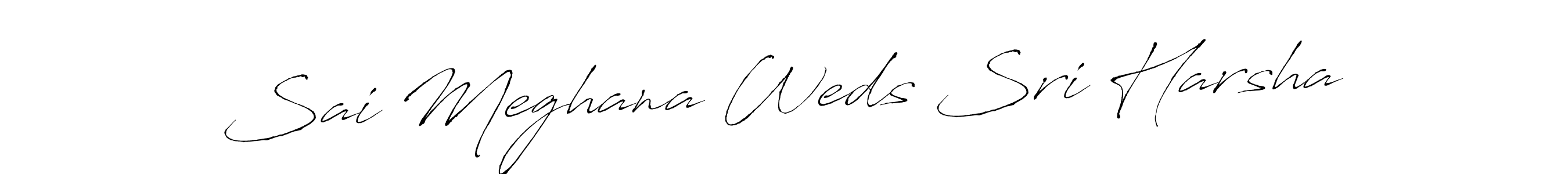 Similarly Antro_Vectra is the best handwritten signature design. Signature creator online .You can use it as an online autograph creator for name Sai Meghana Weds Sri Harsha. Sai Meghana Weds Sri Harsha signature style 6 images and pictures png