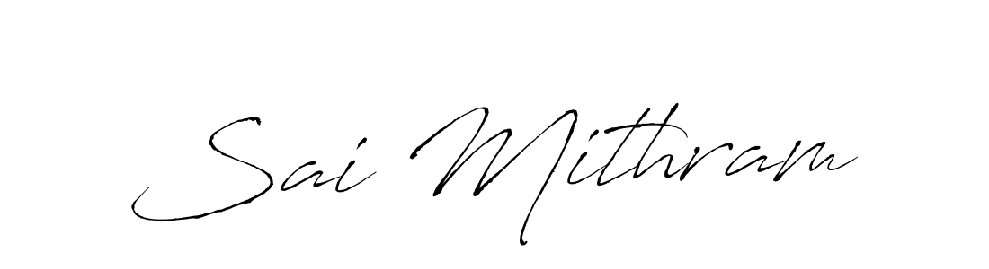 How to make Sai Mithram name signature. Use Antro_Vectra style for creating short signs online. This is the latest handwritten sign. Sai Mithram signature style 6 images and pictures png