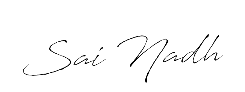 How to make Sai Nadh signature? Antro_Vectra is a professional autograph style. Create handwritten signature for Sai Nadh name. Sai Nadh signature style 6 images and pictures png