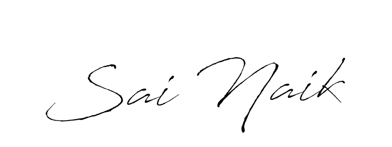 Create a beautiful signature design for name Sai Naik. With this signature (Antro_Vectra) fonts, you can make a handwritten signature for free. Sai Naik signature style 6 images and pictures png