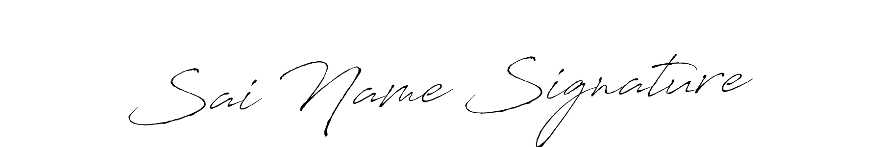 How to make Sai Name Signature signature? Antro_Vectra is a professional autograph style. Create handwritten signature for Sai Name Signature name. Sai Name Signature signature style 6 images and pictures png