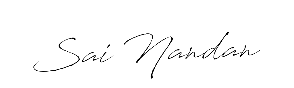 Make a beautiful signature design for name Sai Nandan. Use this online signature maker to create a handwritten signature for free. Sai Nandan signature style 6 images and pictures png