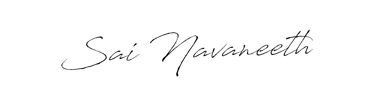 How to make Sai Navaneeth name signature. Use Antro_Vectra style for creating short signs online. This is the latest handwritten sign. Sai Navaneeth signature style 6 images and pictures png