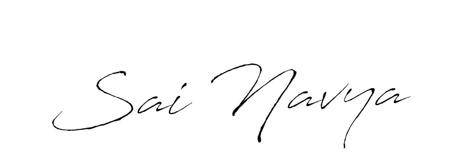 Create a beautiful signature design for name Sai Navya. With this signature (Antro_Vectra) fonts, you can make a handwritten signature for free. Sai Navya signature style 6 images and pictures png