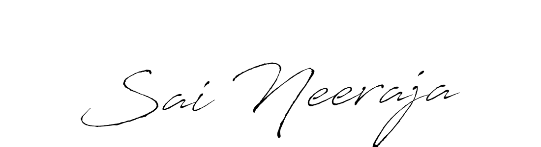 How to make Sai Neeraja signature? Antro_Vectra is a professional autograph style. Create handwritten signature for Sai Neeraja name. Sai Neeraja signature style 6 images and pictures png