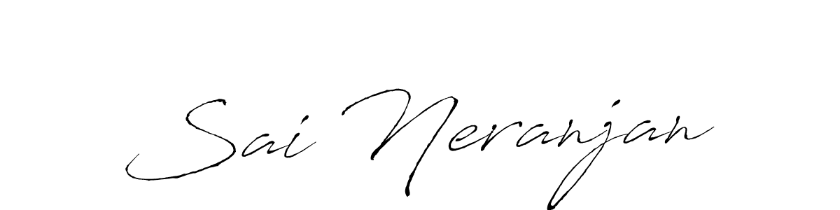 Also we have Sai Neranjan name is the best signature style. Create professional handwritten signature collection using Antro_Vectra autograph style. Sai Neranjan signature style 6 images and pictures png