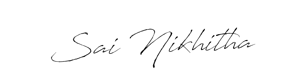 Antro_Vectra is a professional signature style that is perfect for those who want to add a touch of class to their signature. It is also a great choice for those who want to make their signature more unique. Get Sai Nikhitha name to fancy signature for free. Sai Nikhitha signature style 6 images and pictures png