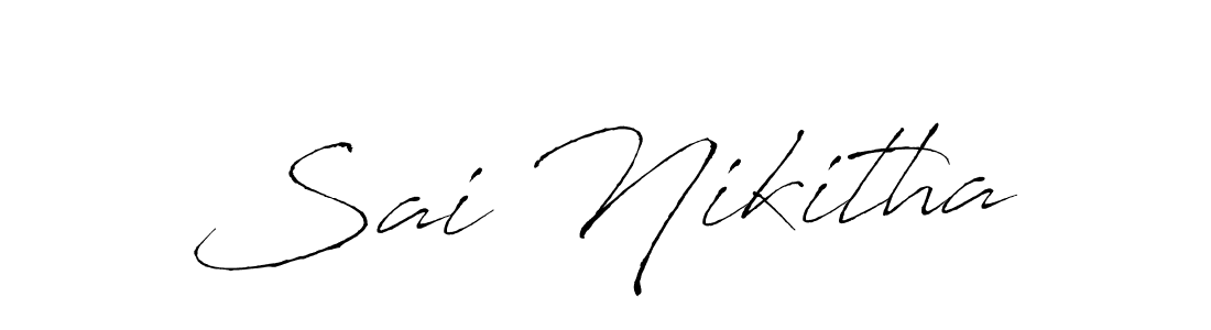 This is the best signature style for the Sai Nikitha name. Also you like these signature font (Antro_Vectra). Mix name signature. Sai Nikitha signature style 6 images and pictures png