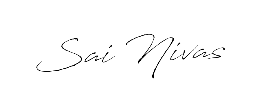 Sai Nivas stylish signature style. Best Handwritten Sign (Antro_Vectra) for my name. Handwritten Signature Collection Ideas for my name Sai Nivas. Sai Nivas signature style 6 images and pictures png