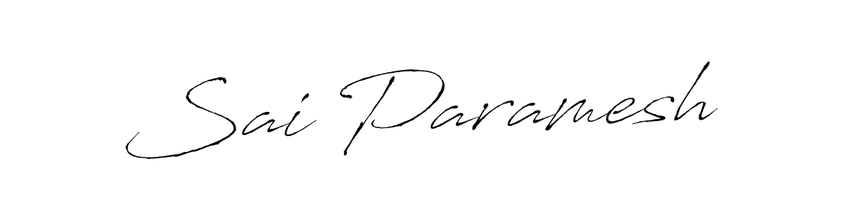 Create a beautiful signature design for name Sai Paramesh. With this signature (Antro_Vectra) fonts, you can make a handwritten signature for free. Sai Paramesh signature style 6 images and pictures png