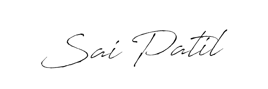 Design your own signature with our free online signature maker. With this signature software, you can create a handwritten (Antro_Vectra) signature for name Sai Patil. Sai Patil signature style 6 images and pictures png