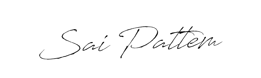 Also You can easily find your signature by using the search form. We will create Sai Pattem name handwritten signature images for you free of cost using Antro_Vectra sign style. Sai Pattem signature style 6 images and pictures png