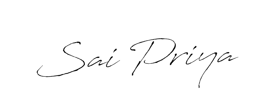 Design your own signature with our free online signature maker. With this signature software, you can create a handwritten (Antro_Vectra) signature for name Sai Priya. Sai Priya signature style 6 images and pictures png
