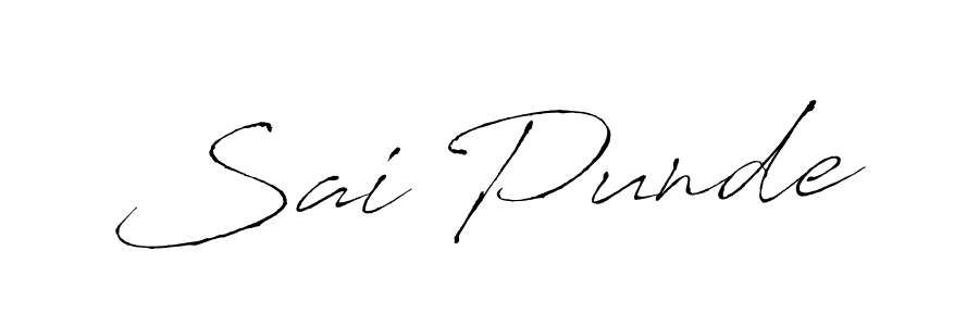 Use a signature maker to create a handwritten signature online. With this signature software, you can design (Antro_Vectra) your own signature for name Sai Punde. Sai Punde signature style 6 images and pictures png