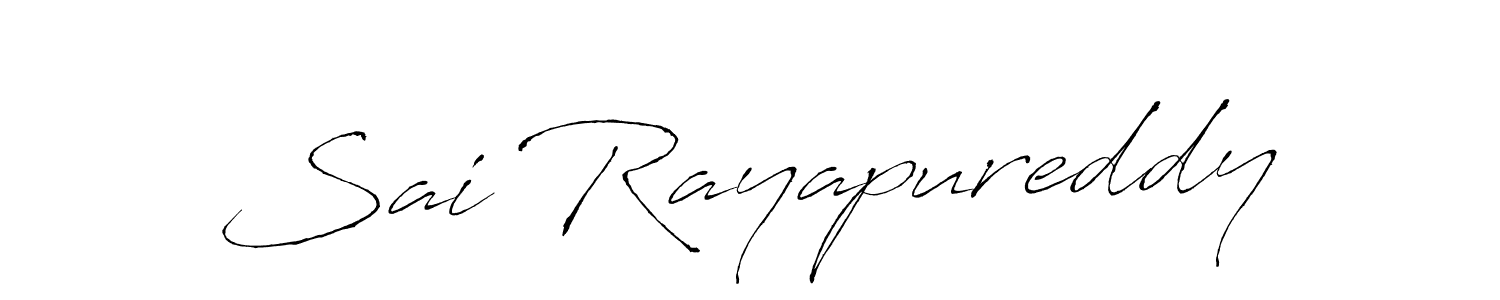 Make a beautiful signature design for name Sai Rayapureddy. Use this online signature maker to create a handwritten signature for free. Sai Rayapureddy signature style 6 images and pictures png