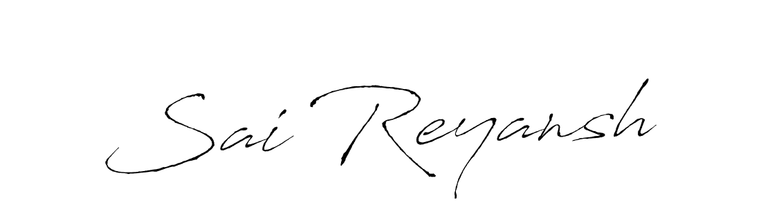 Design your own signature with our free online signature maker. With this signature software, you can create a handwritten (Antro_Vectra) signature for name Sai Reyansh. Sai Reyansh signature style 6 images and pictures png