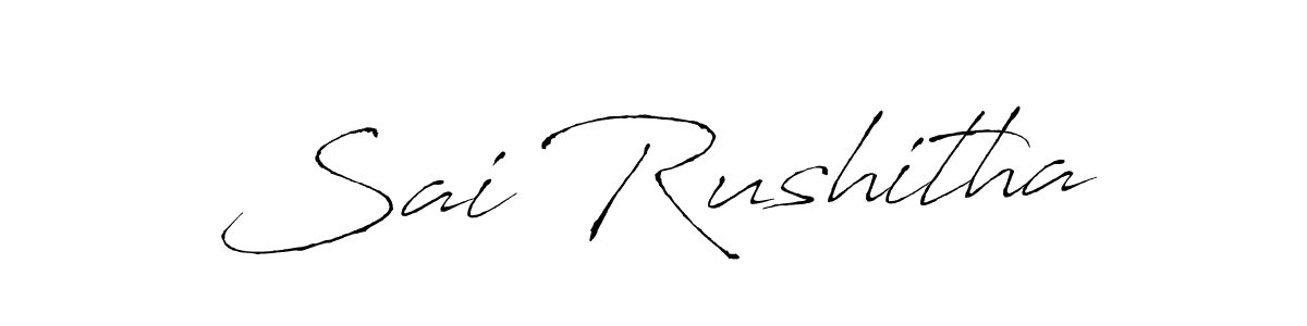 Also You can easily find your signature by using the search form. We will create Sai Rushitha name handwritten signature images for you free of cost using Antro_Vectra sign style. Sai Rushitha signature style 6 images and pictures png