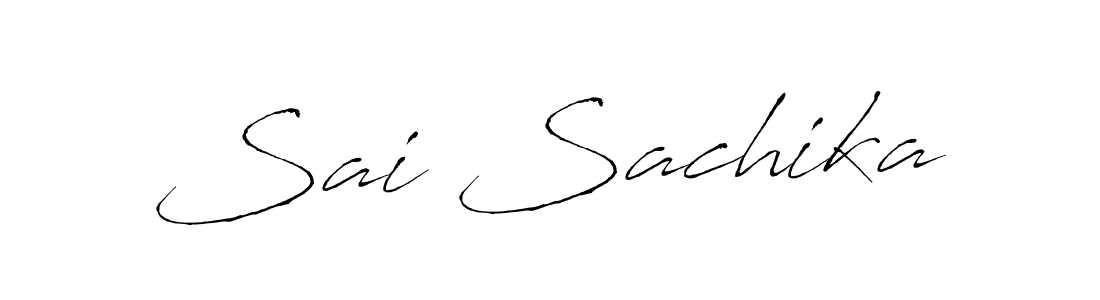 How to make Sai Sachika name signature. Use Antro_Vectra style for creating short signs online. This is the latest handwritten sign. Sai Sachika signature style 6 images and pictures png