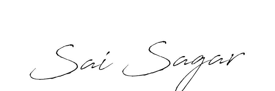 Make a beautiful signature design for name Sai Sagar. With this signature (Antro_Vectra) style, you can create a handwritten signature for free. Sai Sagar signature style 6 images and pictures png